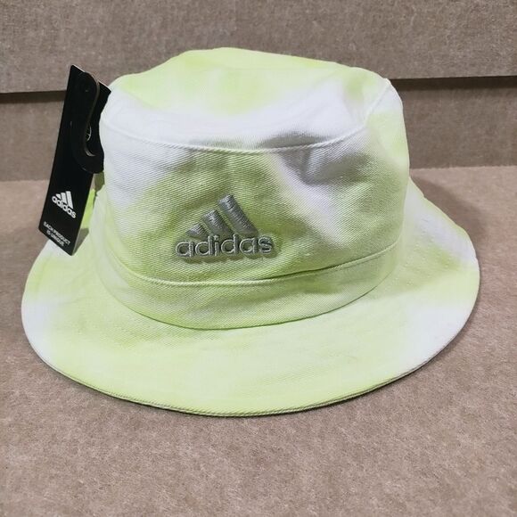 Adidas Yellow Tie Dye Bucket Sun Hat Unisex - Picture 1 of 3